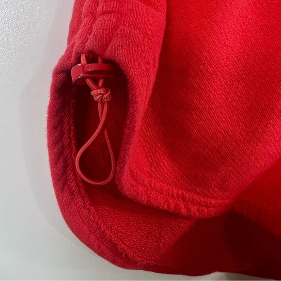 Free People Movement Off Sides Ruched Shorts in Grapefruit Red Size M Athletic - Picture 3 of 11